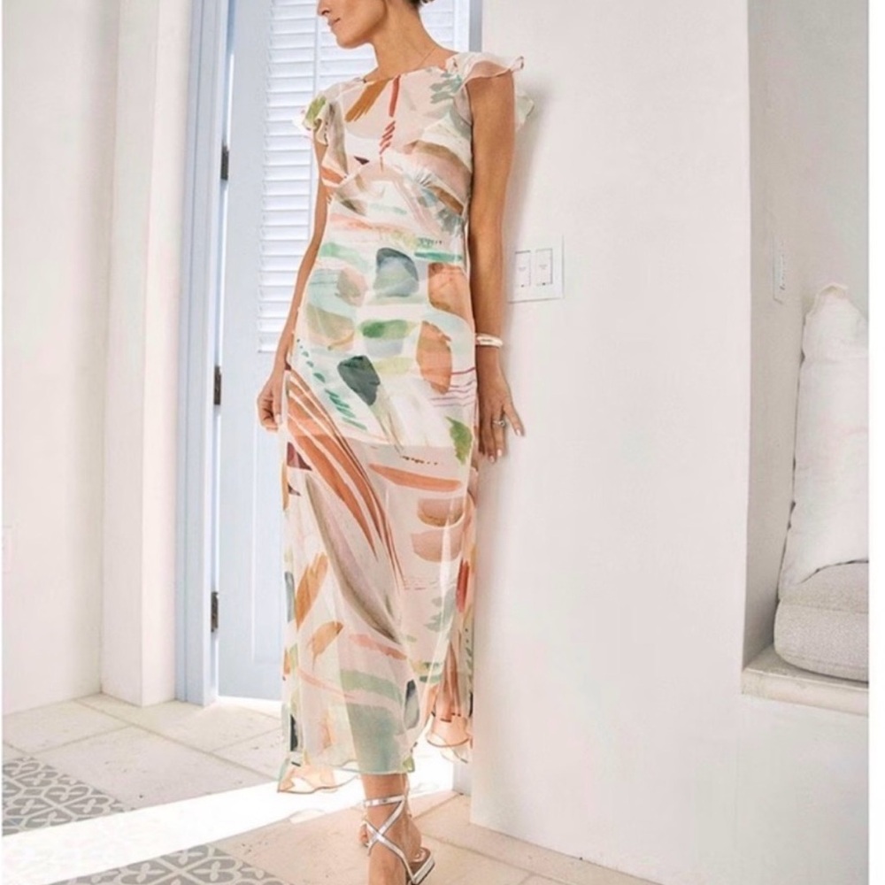 Chic Multicolor Maxi Dress